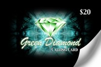 Green Diamond Calling Card $20