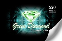 Green Diamond Calling Card $50