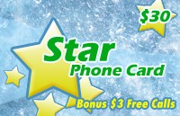 Star Phone Card $30