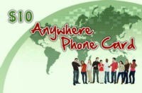 Anywhere Phone Card $10