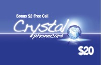 Crystal Phone Card $20