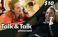 Talk Talk Phone Card $10