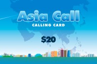 Asia Call Phone Card $20