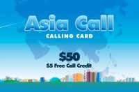 Asia Call Phone Card $50