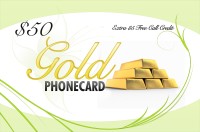 Gold Phone Card $50