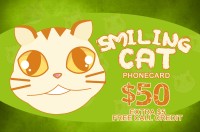 Smiling Cat Phone Card $50