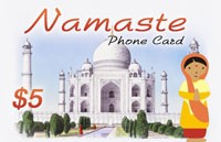Namaste Phone Card $5