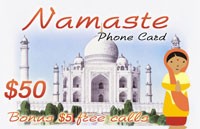 Namaste Phone Card $50