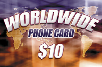 Worldwide Phone Card $10